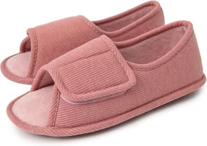 Adjustable House Shoes Open Toe Full Foot Slippers for Men Women Breathable...  - Picture 1 of 42