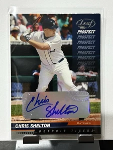 2004 Donruss Playoff Chris Shelton #210 Prospects Auto Detroit Tigers - Picture 1 of 2