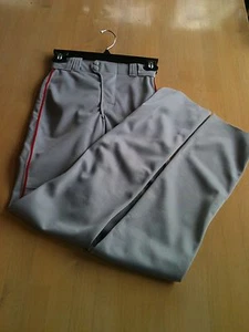 Rawlings YBPU350 Youth Baseball Pant,Unhemmed,Manny Style,Blue Gray/Red Piping - Picture 1 of 9