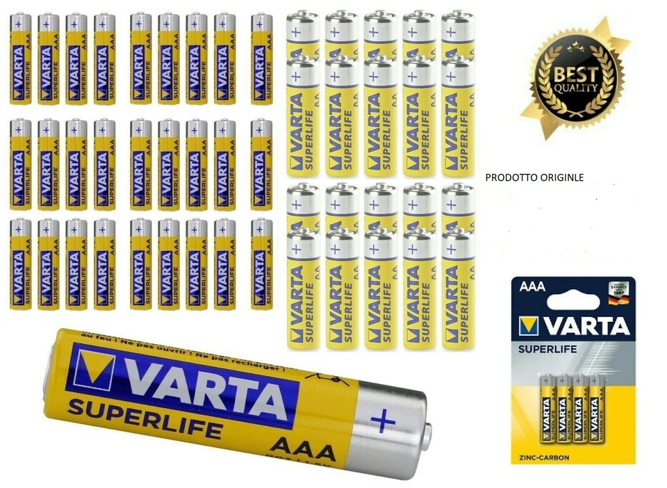 Batterie Varta Superlife 48-90-100 Pile Stilo AA   - Immagine 1 di 1