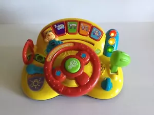 V-Tech Turn & Learn Driver Electronic Learning Toy 6-36M Light Sound Music - Picture 1 of 7