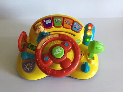 V-Tech Turn & Learn Driver Electronic Learning Toy 6-36M Light Sound Music  - Image 1 of 4