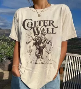 nuova maglietta Colter Wall Music Tour bianca unisex dalla S alla 4XL 1 lato - Foto 1 di 3