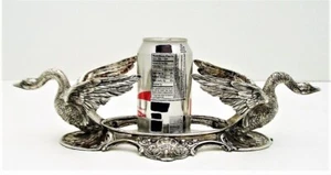 Figural Swan Solid Silver Centerpiece Stand Hallmarked R&Z 800 fine c1890 - Picture 1 of 11