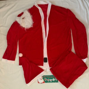 Christmas SANTA Suit Costume with Accessories Size XL 5pcs - Picture 1 of 5