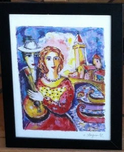 Beauty & Beau by highly collectible artist Zamy Steynovitz Serigraph Print  - Picture 1 of 5