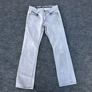 Marc Anthony Jeans Mens 30 Gray Slim Fit Straight Denim Pant Adult 29x32 - Picture 1 of 7
