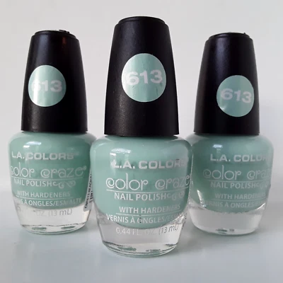Esmalte de uñas L.A.Colors Color Craze - Beach Babe 613 - Lote de 3 botellas de 0,44 fl oz Foto 1 de 4