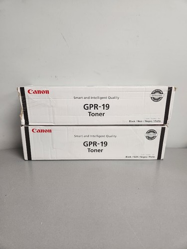 Canon GPR-19 0387B003 Black Toner Cartridge, imageRUNNER 7086 Lot of 2 ...