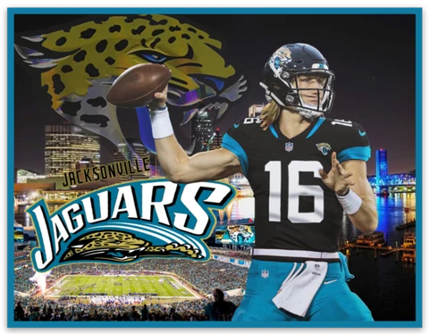 Trevor Lawrence Jacksonville Jaguars #1 Draft Pick Stadium-City Scenery MAGNET Cover