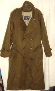 Burberry DARK BROWN Trench Coat & Wool Nova Check Liner SIZE 50 NO SIZE TAG - Picture 1 of 7