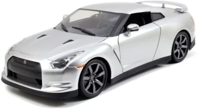 Jada Toys Fast & Furious 1:18 Brian's Nissan GT-R Hard Top Silver Model 97255 - Image 1 of 4