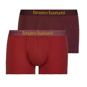 Bruno Banani 2er Set Herren Short Denim Fun Rostrot / Weinrot Melange NEU - Bild 1 von 3