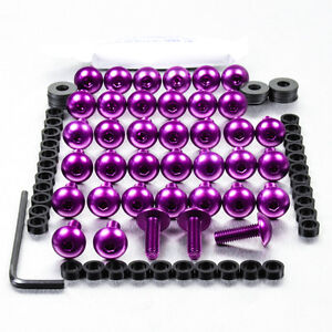 Schraubensatz Schutzverkleidung aus Aluminium K1200GT 06 + Violett