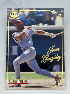 1995 Pacific Collection National Packtime #3 of 18  Juan Gonzalez Texas Rangers