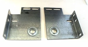 Plaques de roulement d'extrémité de porte de garage commerciales robustes, 5" (paire) - Photo 1/1