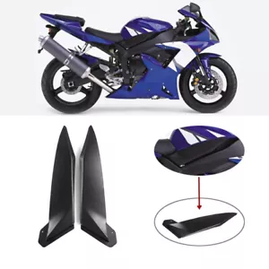 Black Tank Side Cover Panels Trims For Yamaha YZF1000 R1 2002 2003 YZF R1 02 03 - Picture 1 of 4
