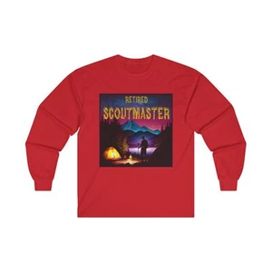 Boy Scout Retired Scoutmaster Ultra Cotton Long Sleeve Tee - Picture 1 of 7