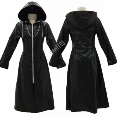 Kingdom Hearts 2 Organización XIII Abrigo Negro Bata Disfraz Cosplay Hecho a Medida Foto 1 de 3
