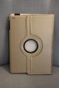 GOLD Faux Leather Stand Folio Case Cover For Apple iPad 4 3 2 iPad Air 1 BNIP - Picture 1 of 9