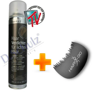 Hairfor2 Haarverdichter Haarauffüller 300ml + Gratis Haaransatz Optimierer - Bild 1 von 4