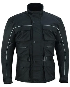 Warrior Motorcycle Cordura Textile Breathable Waterproof CE Armour Bikers Jacket - Picture 1 of 19