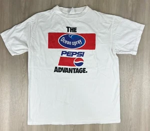 Camiseta Promocional Vintage Años 90 The Ocean Spray PEPSI Advantage Puntada Única XL - Imagen 1 de 8