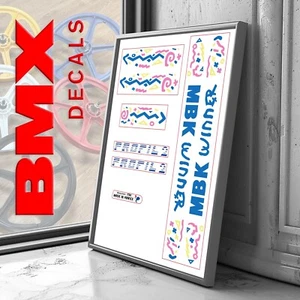 Stickers repro BMX Vintage decals MBK WINNER - Imagen 1 de 1