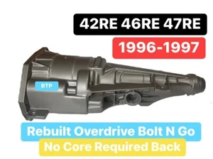 42RE 46RE 47RE Rebuilt 2WD 4X2 Transmission Overdrive Dodge 96-97 W/Speedo Hole - Picture 1 of 4