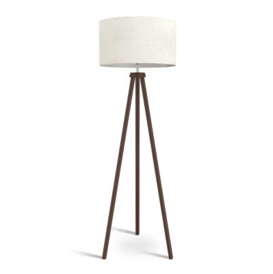 LEPOWER Wooden Tripod Floor Lamp Mid Century Standing Lamp Modern Design E26 - Image 1 of 4