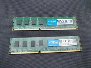 Crucial 8GB (2x 4GB) PC3-12800 DDR3L 1600MHz 1.35V CT51264BD160B Desktop RAM - Picture 1 of 2