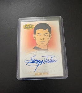 2003 STAR TREK TOS ART & IMAGES (ANIMATED) GEORGE TAKEI SULU AUTOGRAPH CARD! A3 - Picture 1 of 2