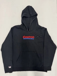 Costco Großhandel Hoodie Sweatshirt Herren Größe Large neu ohne Etikett schwarz gesticktes Logo - Bild 1 von 9