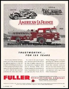 American LaFrance 1959 Fire Truck Fuller Transmissions Photograph Print 8.5x11" - Picture 1 of 1