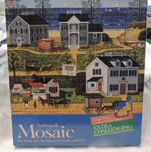 VERSIEGELTES PUZZLE MB MOSAIK CHARLES WYSOCKIS MÖWENNEST 4290-1 QUADRATISCHE TEILE SEHR HART - Bild 1 von 1