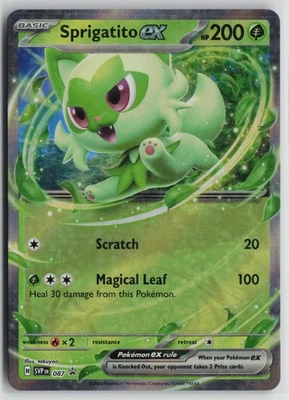 Pokemon Sprigatito ex 087 SV: Scarlet & Violet Promo Cards Promo card - Image 1 of 2
