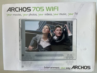 New Sealed NIB ARCHOS 705 WIFI 160 GB 7" Portable Media Player ( PN 106027US ) - Image 1 of 4