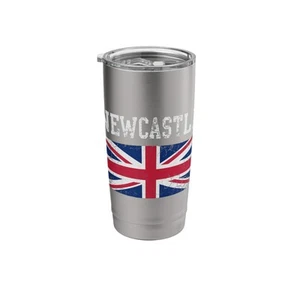 Vaso aislado de acero inoxidable Union Jack bandera del Reino Unido bandera Newcastle - Imagen 1 de 7