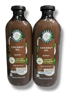 2 x Herbal Essences Hydrating Coconut Oil Conditioner, Pure Plants 13.5 fl oz EA - Picture 1 of 3
