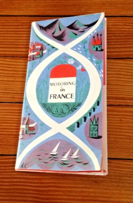 Motoring in France Guide & Main Route Map 1954 - Image 1 of 4