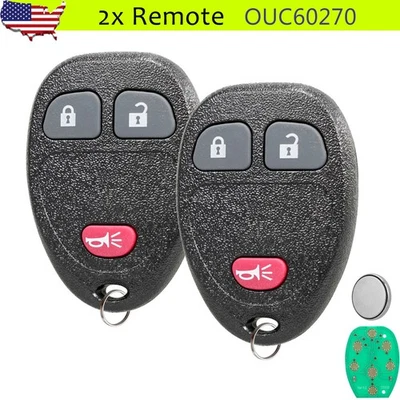 2 para 2007 2008 2009 2010 2011 2012 2013 GMC Sierra 1500 2500 mando a distancia llavero coche Foto 1 de 4