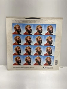 Briefmarkenbogen Marvin Gaye 2018 mit 16 Forever Briefmarken - Bild 1 von 2