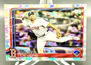 2025 Topps Chrome Raywave Refractor #127 Rafael Devers - Red Sox - Picture 1 of 2