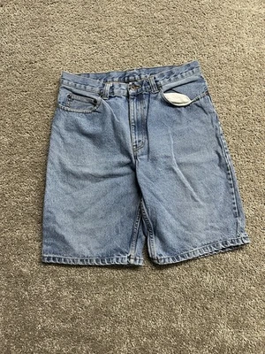 Pantalones Cortos De Colección Y2K Años 2000 Desteñidos Gloria Sueltos Pierna Ancha Denim Algodón Grunge 32 Foto 1 de 4