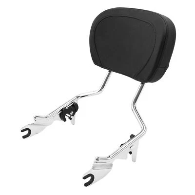 Sissy Bar Upright Passenger Backrest w/ Pad for Harley Touring Models 2009-2025 - Image 1 of 4
