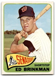 1965 Topps Ed Brinkman Senators #417 - Picture 1 of 2