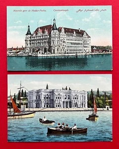 2 x AK CONSTANTINOPEL Türkei um 1910 Haidar Pacha und Beylerby Palast   ( 114650 - Bild 1 von 2