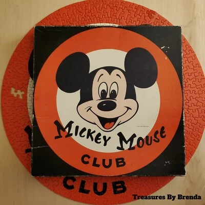 Springbok Mickey Mouse Club Mousekapuzzle Walt Disney Circular Puzzle INCOMPLETE Foto 1 de 4