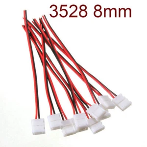 4Pcs PCB Cable Useful 2 Pin LED Strip 8mm Connector 3528 Single Color Adapter - Picture 1 of 4