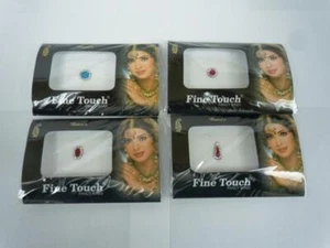 6 Pack Single Bollywood Head Bindi Tattoo – Stick On Reusable Indian Assorted Sz - Picture 1 of 4
